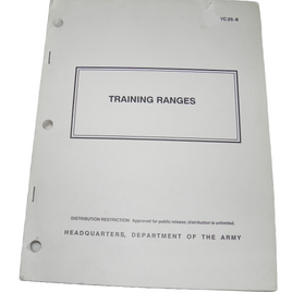 MILITARY BOOK TRAINING RANGES CIRCULAR TC 25-8 ARMY/MARINES