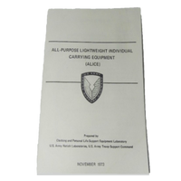 MILITARY BOOK ALL-PURPOSE LIGHTWEIGHT INDIVIDUAL CARRYING EQUIPMENT MANUAL