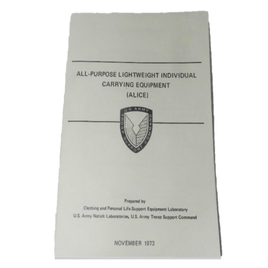 MILITARY BOOK ALL-PURPOSE LIGHTWEIGHT INDIVIDUAL CARRYING EQUIPMENT MANUAL