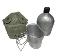 USGI MILITARY M-1910 CANTEEN, COVER & CUP SET