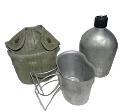 USGI MILITARY M-1910 CANTEEN, COVER & CUP SET