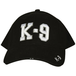 K-9 EMBROIDERED BLACK BALL CAP