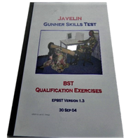 MILITARY BOOK JAVELIN GUNNER SKILLS TEST ARMY / MARINE CORPS MANUAL EPBST VERSION 1.3