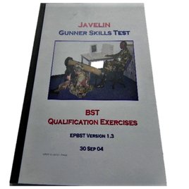 MILITARY BOOK JAVELIN GUNNER SKILLS TEST ARMY / MARINE CORPS MANUAL EPBST VERSION 1.3