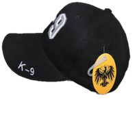 K-9 EMBROIDERED BLACK BALL CAP