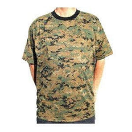 T SHIRT MENS USMC STYLE MARPAT WOODLAND DIGITAL