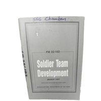 MILITARY BOOK ARMY SOLDIER TEAM DEVELOPMENT MANUAL FM 22-102