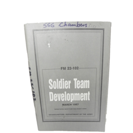 MILITARY BOOK ARMY SOLDIER TEAM DEVELOPMENT MANUAL FM 22-102