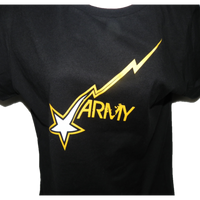 WOMENS T SHIRT ARMY GRAPHIC STAR