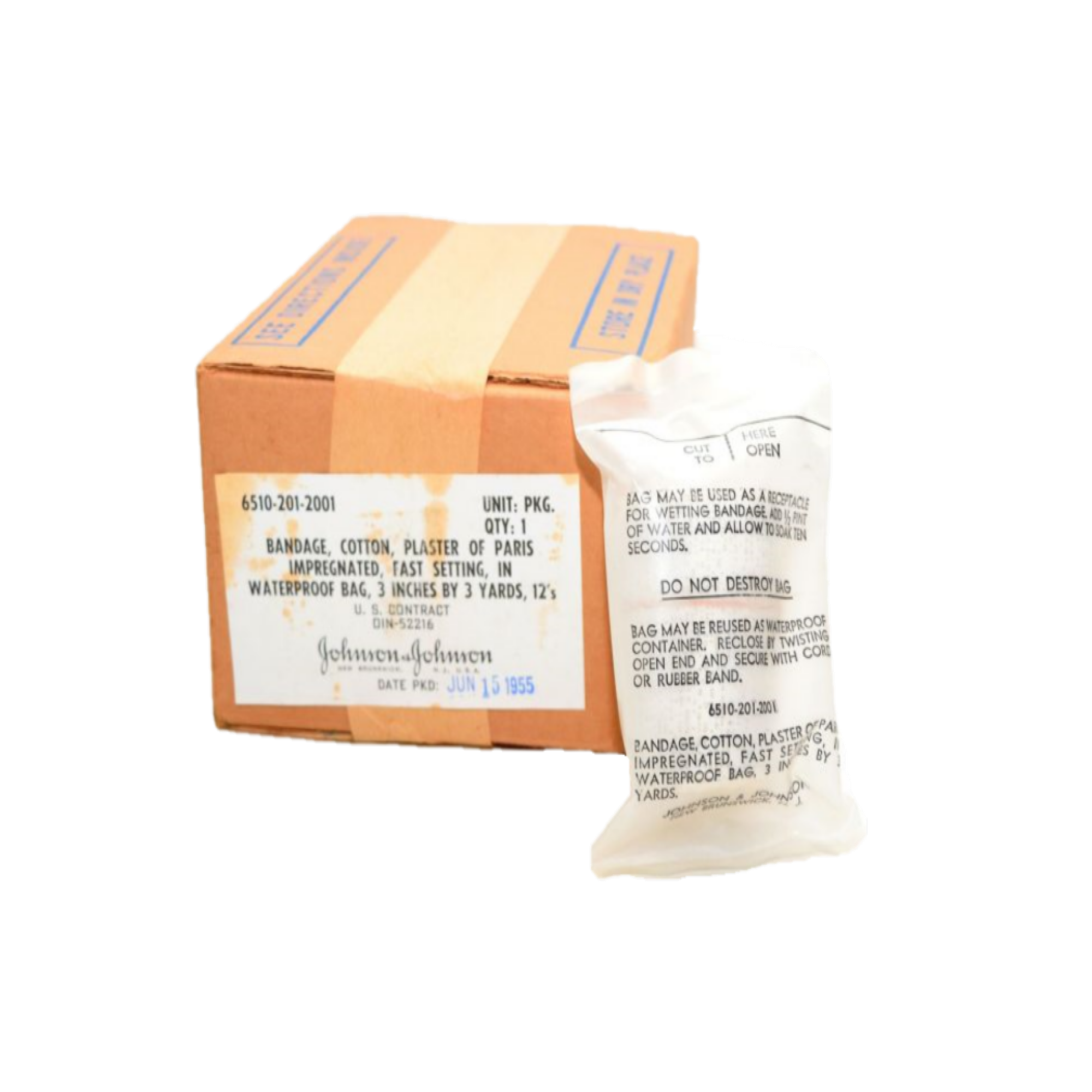 USGI KOREAN VIETNAM ERA MILITARY PLASTER OF PARIS BANDAGES| Pigeon Post ...