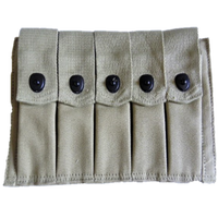 WWII THOMPSON 5 CELL AMMUNITION POUCH REPRODUCTION