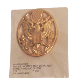 WOMENS HAT U.S. ARMY CORPS ENLISTED INSIGNIA PIN