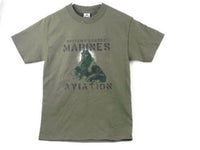 T SHIRT MENS MARINE USMC AVIATION GRAPHIC LOGO