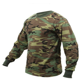 SHIRT LONG SLEEVE MENS WOODLAND CAMOUFLAGE